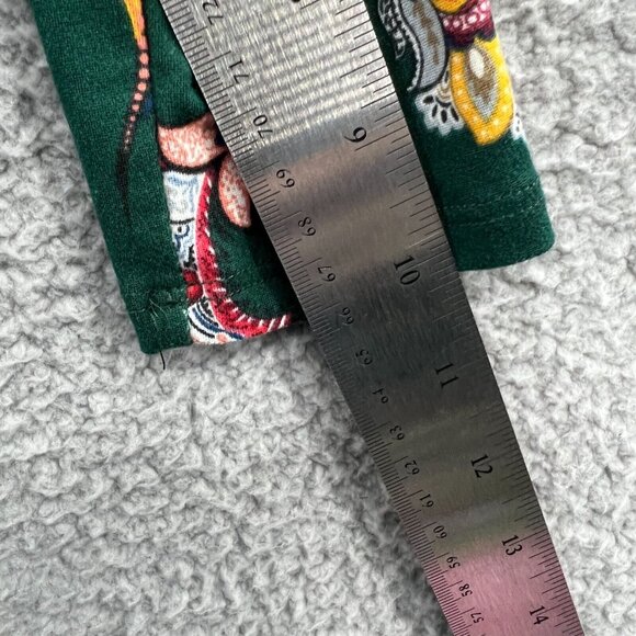 Pomelo Womens Tunic Top Medium Green Floral‎ 3/4 Sleeve Pullover Shirt - Picture 10 of 10